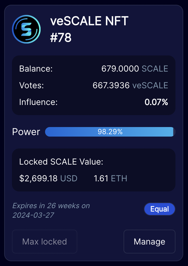The0xSarge's tweet photo. Thank you @Equalizer0x!
#veSCALE #airdrop $EQUAL $FTM https://t.co/P3QcCxqi3g