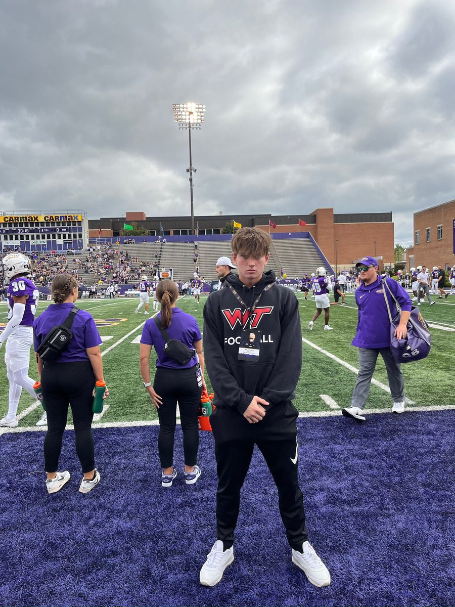 flack_kyle's tweet photo. Thankful to have been invited down for another visit to James Madison to watch their game against South Alabama. @Coach_PatKuntz @coachgrantcain @coach_leach5 @JMUFootball https://t.co/aieK9jtU6p