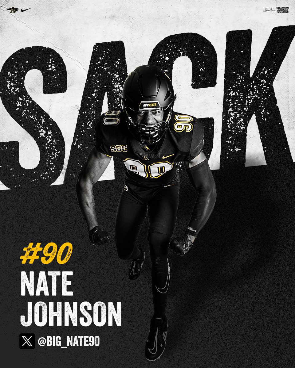 For the third straight game, Nate Johnson records a sack!