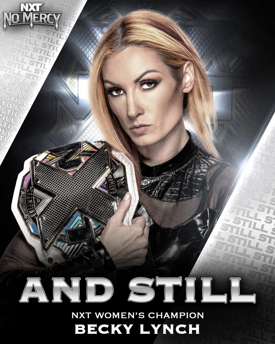 WWENXT's tweet photo. Absolutely INCREDIBLE match 🙌

@BeckyLynchWWE beats @tiffstrattonwwe to remain #WWENXT Women's Champion!

#NXTNoMercy https://t.co/SsQK1ogJQF