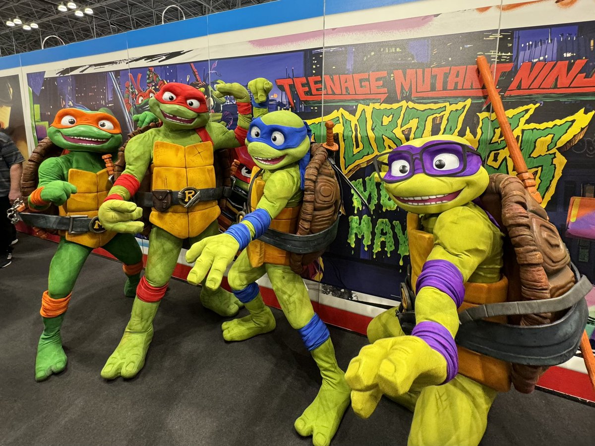 Toy Fair 2023 - Playmates Toys, TMNT - We couldn’t shoot any of the new stuff in the Playmates booth at Toy Fair, but we did get to see The Turtles! For more Toy Faircoverage, go to: Facebook.com/AFCollectors YouTube.com/AFCollectors #toyfair #toyfair2023 #playmatestoys #tmnt