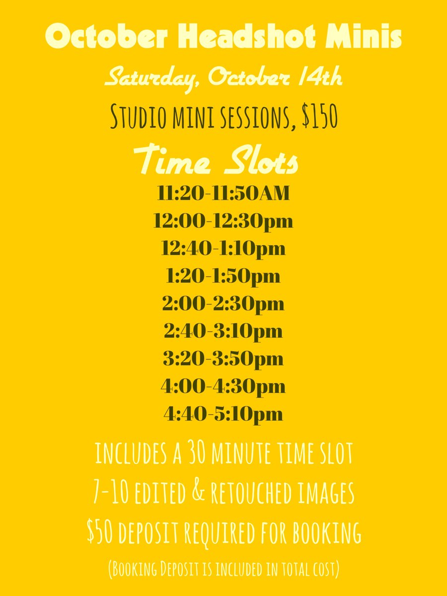 goodbrand0's tweet photo. excited to announce that i now have my very own portrait studio! located in durant. october 14th i’ll be hosting a mini session day. this would be ideal  for anyone needing professional headshots, but could be used for number of possibilities! DM me to book your time slot!  ✨ https://t.co/w2JO1KWGLi