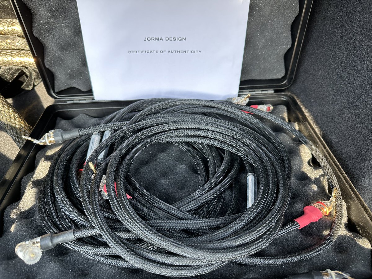Absolute_Hi_End's tweet photo. Jorma Audio Duality Speaker cables
#jormacables #jormaduality #jormadesign #audiocables https://t.co/0Ody4FAhx2