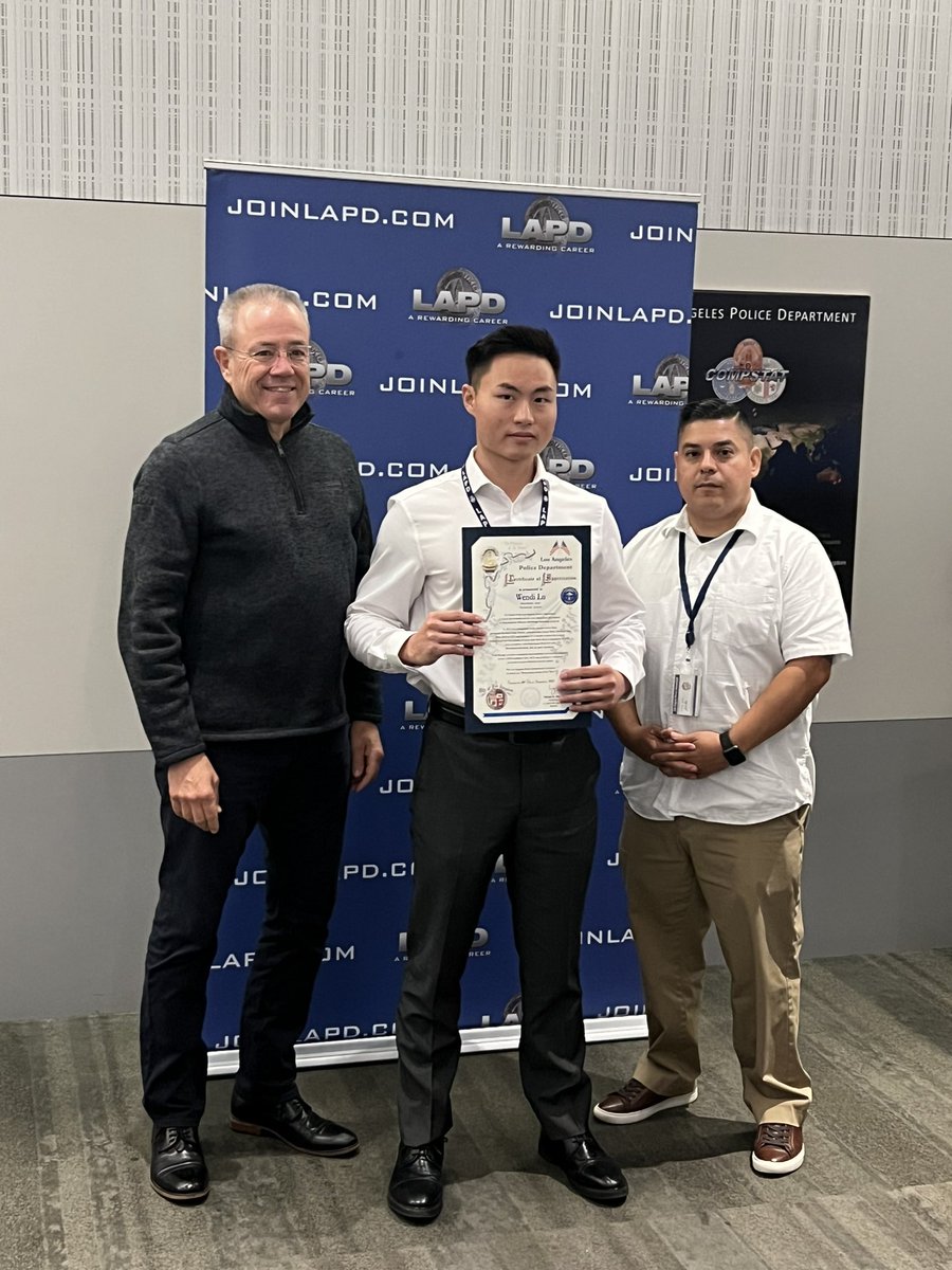 Hollywood in particular would like to congratulate its own Volunteers, Cheri &amp; Larry Smith, and Military Intern Wendi Lu from Recruitment Division who’s also been volunteering w/ Hollywood Detectives and will be starting the LAPD Academy in late October!