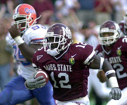 The Flying M ™️ on X: On this day in the year 2000- MSU blew out #3  Florida 47-35 at Davis Wade Stadium. Dicenzo Miller (shown): 172yds, TD  Dontae Walker: 156yds, TD