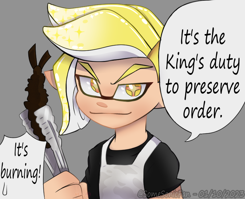 SomeSonicFan's tweet photo. panel redraw or smth, just fucked around w this &amp; couldn't decide on the final
🦑👑💛
Enjoy!

[#Splatoon #Splatoon2 #SplatoonCoroika #Splatoonart #Coroika #coroikaemperor #Emperor #Emperorcoroika #EmperorSplatoon #コロイカ] https://t.co/EN201UMOcs