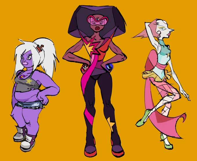 we are the crystal gem redesigns 