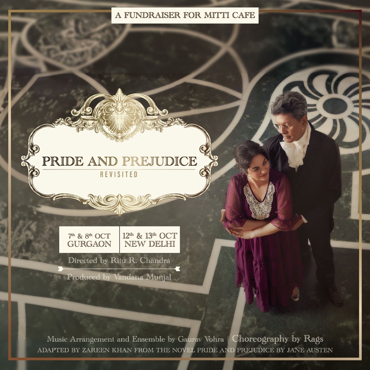 devika_rc's tweet photo. Theatre for A Cause presents “Pride and Prejudice Revisited”. With a musical twist, we explore a timeless story. 

This is a fundraiser for Mitti Cafe, an NGO working towards economic independence and dignity for adults with disabilities.

Tickets available on @bookmyshow! https://t.co/KbJw17NU4L