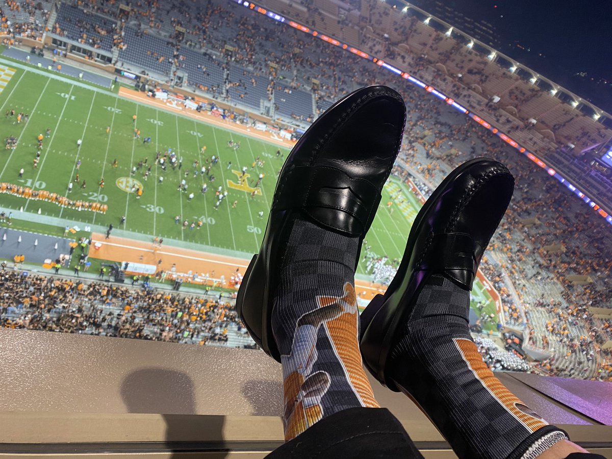 Thank you <a href="/josh_dobbs1/">Josh Dobbs</a> socks, it’s great to have you back!  #GBO 41-20