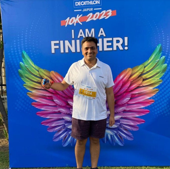 Ram Ram bhai sareya ne...

savere savere 10 KM ki daur puri hui 🏃🏽 

agla goal half marathon 🎯

#SundayFitness