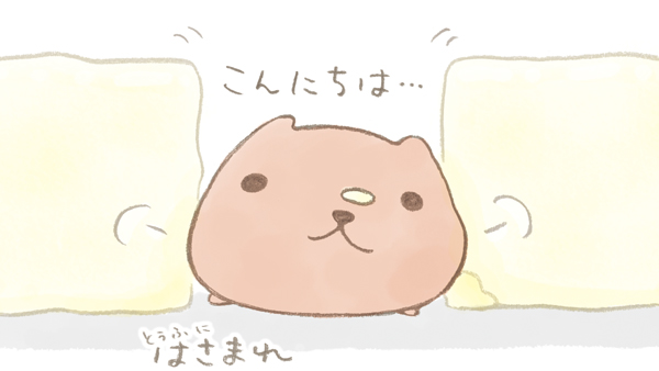 こんにちは…   #豆腐の日 #カピバラさん