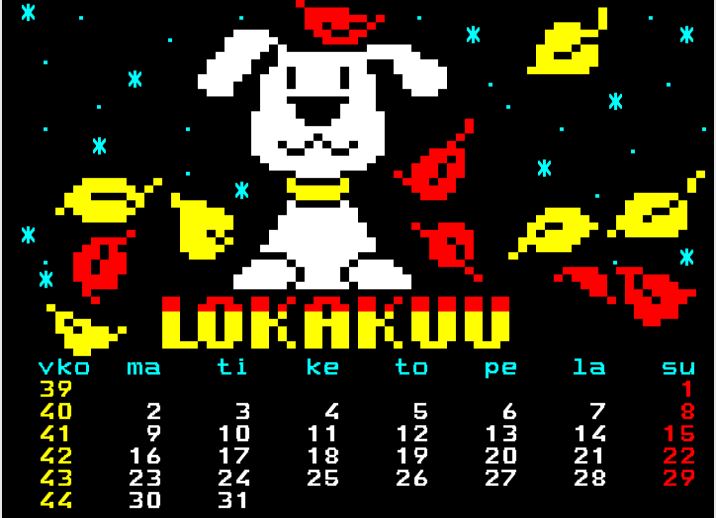 ttvmatti's tweet photo. #lokakuu #october #ottobre #teletextart #pixelart #teletext #arkistopikselit #tekstitv https://t.co/OdoLN3Laqb https://t.co/tN7Kw3nQBk