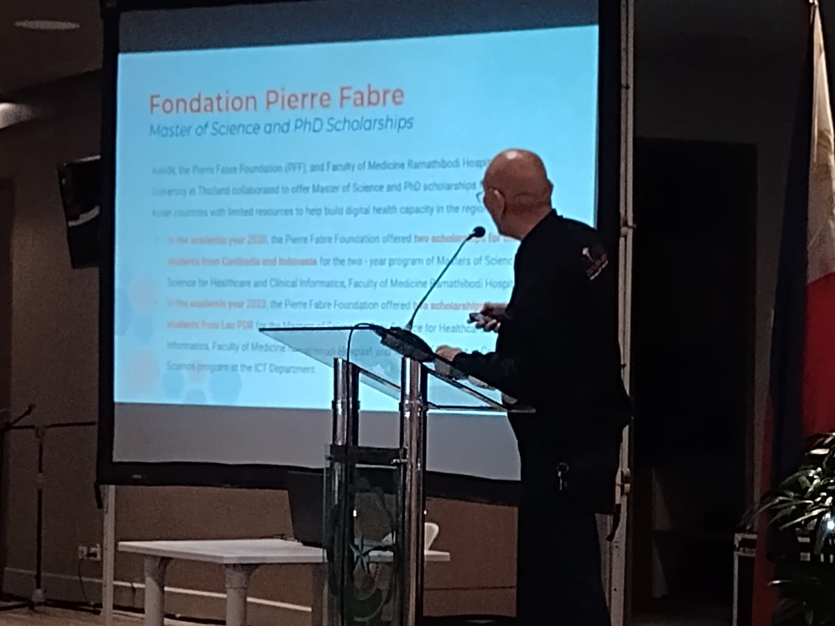 Dr. Alvin Marcelo @eHealthPinoy, @WeAreAeHIN presents the region's health information network progress and opportunities to the participants in #PhilippineDatathon2023

#CAREph #SCOLIOSISph #TMC #DLSU #MIT #DOST #AeHIN #ADMU #UP #RUC