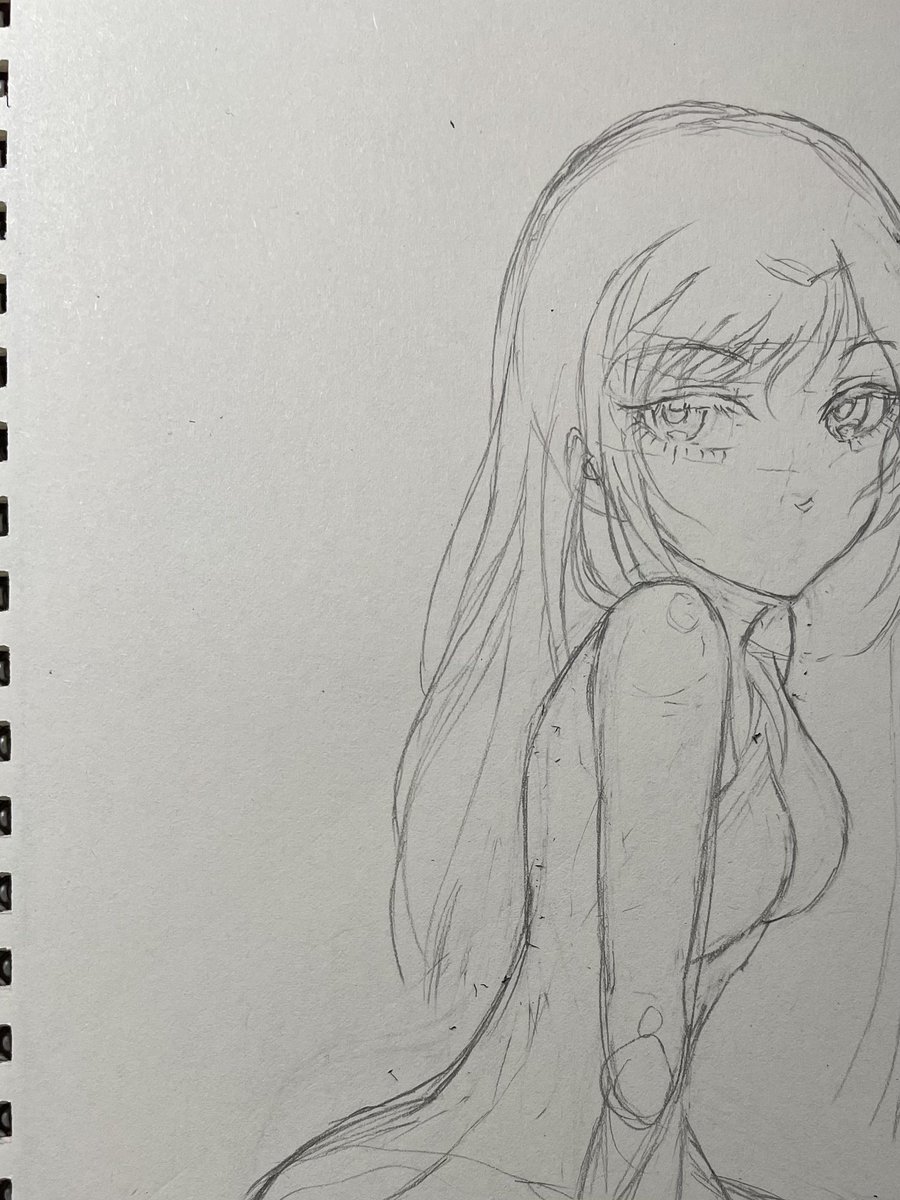 また何か描き始めました✏️

難しいポーズ…時間がかかりそう。。。 