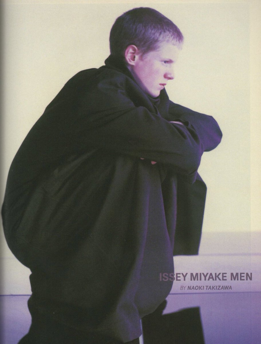 FinalBlow_Chi's tweet photo. Issey Miyake in L’Uomo Vogue 1998 https://t.co/gE4LiSLiws