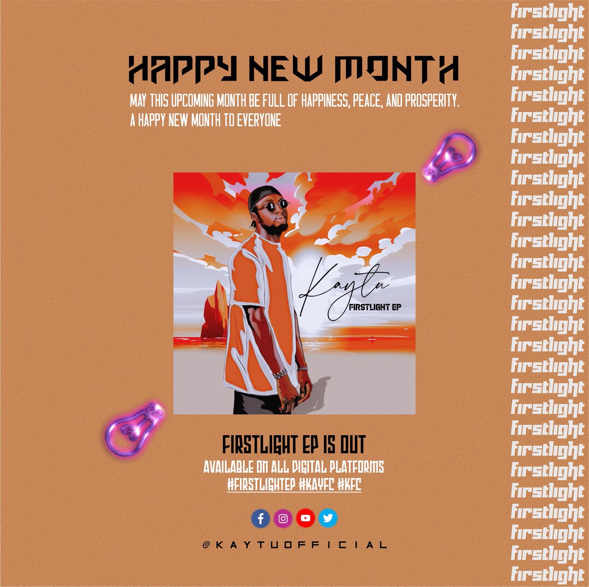Kaytuofficial's tweet photo. HAPPY NEW MONTH

We’re so excited to share with you our New EP "Firstlight"

Smartlink 🔗
https://t.co/rtyyhyI0sw

Audiomack ▶️
https://t.co/wcYIHlpiTH

#BBNaija #petrolprice #StrictlyComeDancing #firstlightep #October #ABSCBNBallRedCarpet2023 #happynewmonth https://t.co/bzWn8gqspy