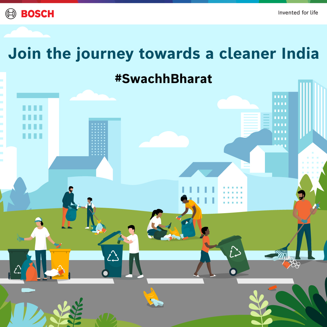 We are committed to bettering our #community and fostering environmental #sustainability. We extend our support to the @SwachhBharatGov's goal for a 'Garbage Free India' and urge one and all to contribute to the #SwachhBharat Mission 2.0 by cleaning your vicinity for 1hr on Oct 1