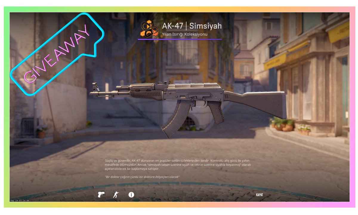 arisyacs's tweet photo. 🎁AK-47 SLATE GIVEAWAY🎉

➡️ TO ENTER:

✅ Follow Me &amp; @mytus_tv
✅ Tag 1 friend
✅ Retweet

⏰Giveaway ends in 3 days!
#CSGO #CSGOGiveaway #Giveaways #CS2 https://t.co/tU6CW4Sev9