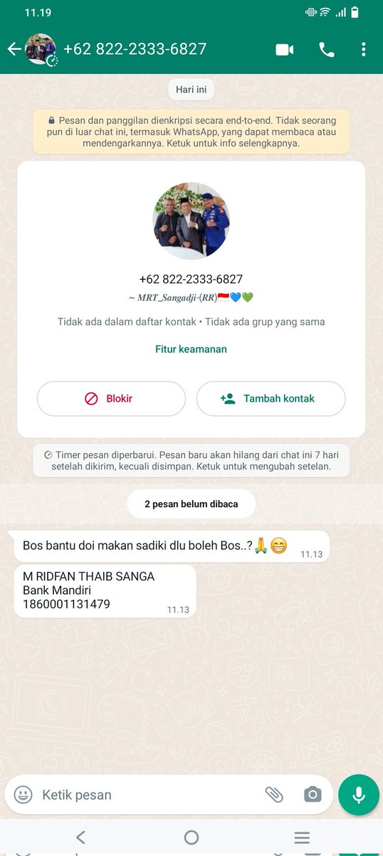 Gilbert Makanoneng (@ibetmakanoneng) on Twitter photo Apakah tunjangan untuk anggota polri itu sedikit Bapak <a href="/ListyoSigitP/">Listyo Sigit Prabowo</a> sehinnga masih meminta kepada kami di masyarakat??
Ini jelas2 pungli di mana hukum di Indonesia ini
Miris sekali <a href="/ListyoSigitP/">Listyo Sigit Prabowo</a> Apakah tunjangan untuk anggota polri itu sedikit Bapak <a href="/ListyoSigitP/">Listyo Sigit Prabowo</a> sehinnga masih meminta kepada kami di masyarakat??
Ini jelas2 pungli di mana hukum di Indonesia ini
Miris sekali <a href="/ListyoSigitP/">Listyo Sigit Prabowo</a>
