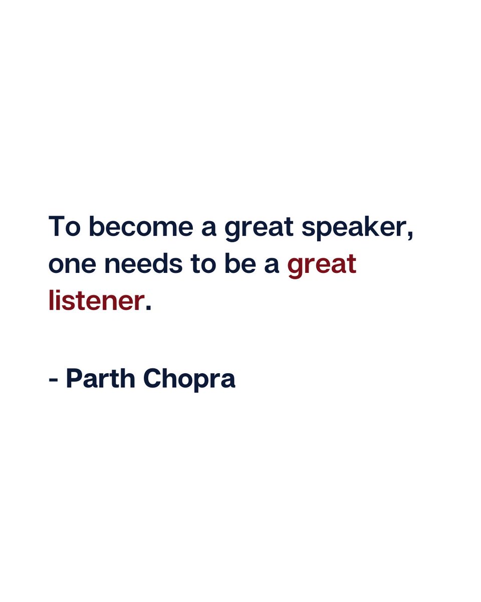 pchopra108's tweet photo. To become a great speaker, one needs to become a great listener.
#proincarnation https://t.co/JwrybQ4YII