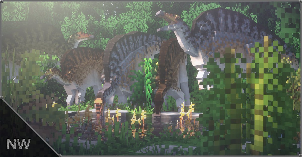 NewWorldMod's tweet photo. New wallpapers out! Go check them out on our DeviantArt page!

#Dryosaurus #Ouranosaurus #JurassicPark #JurassicWorld  #MinecraftModding #MinecraftDinosaurs #Blockbench #paleontology https://t.co/LjQat6DRDy