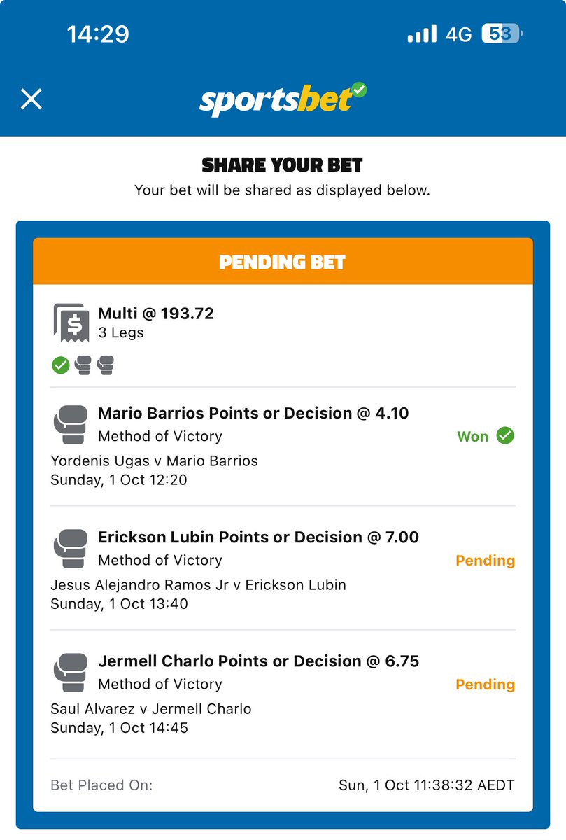 waccaswisdom's tweet photo. @JedKMeshew @connerburks @BCampbell I don’t care about robbery, LFG! #CanelovsCharlo #sportsbettingpicks https://t.co/n00Yjz9UDS