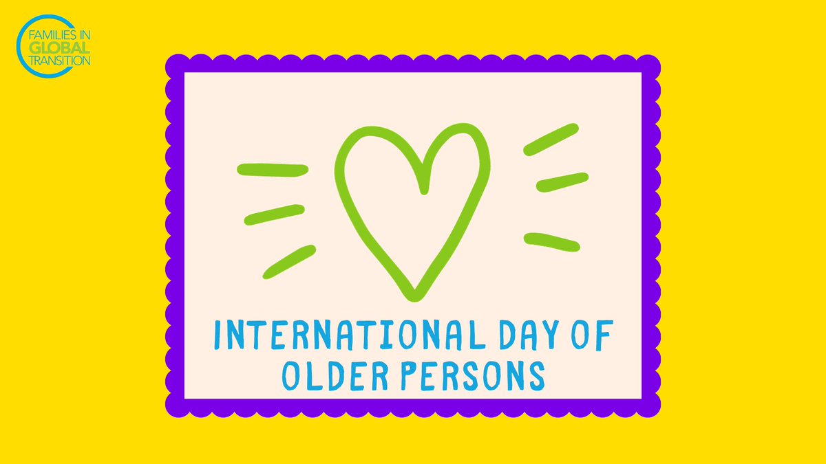 A longer life brings with it opportunities, not only for older people and their families, but also for societies as a whole. Th extent of these opportunities depends heavily on one factor: health. We wish you all, good health as we recognise the 'Day of the Older Person'