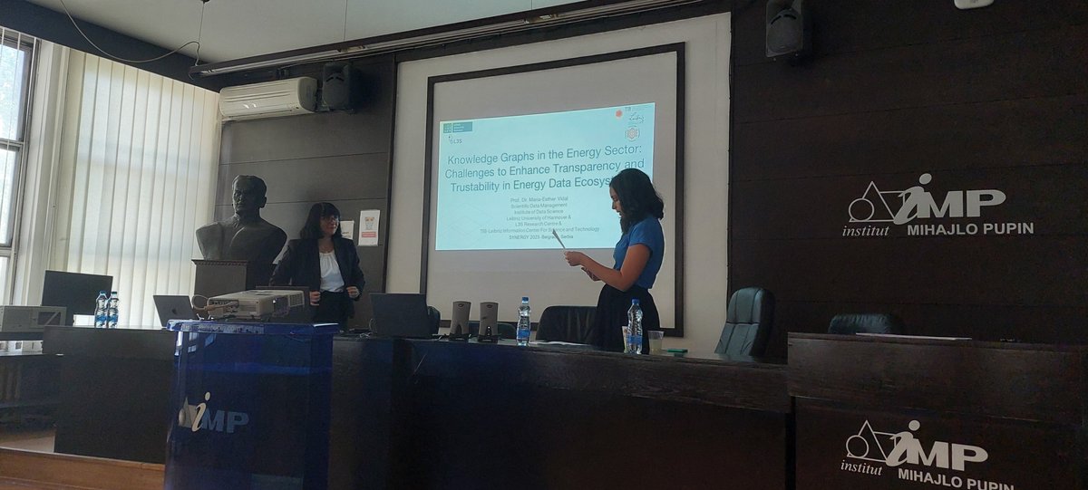 We would like to thank prof. <a href="/MEVidalSerodio/">Maria-Esther Vidal 🇪🇺 🇻🇪</a> for delivering a Keynote on Knowledge Graphs at the <a href="/H2020Sinergy/">Project SINERGY</a> IC, Institute Mihajlo Pupin, Belgrade, on 28th of September