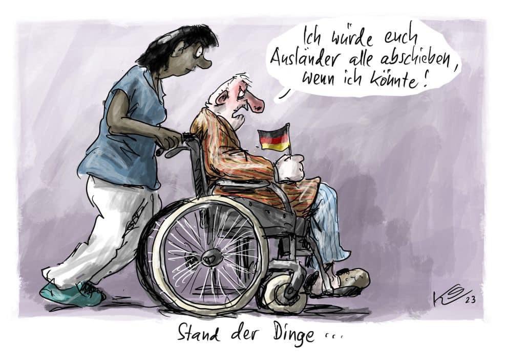 Der tumbe Deutsche wird sich noch umschauen. 

Deutschland benötigt mindestens 400.000 Zuwanderer pro Jahr (!), ansonsten ist unser Wohlstand nicht zu halten. 

Arbeitsverbote für Asylsuchende und grassierender Ausländerhass sind da kontraproduktiv.