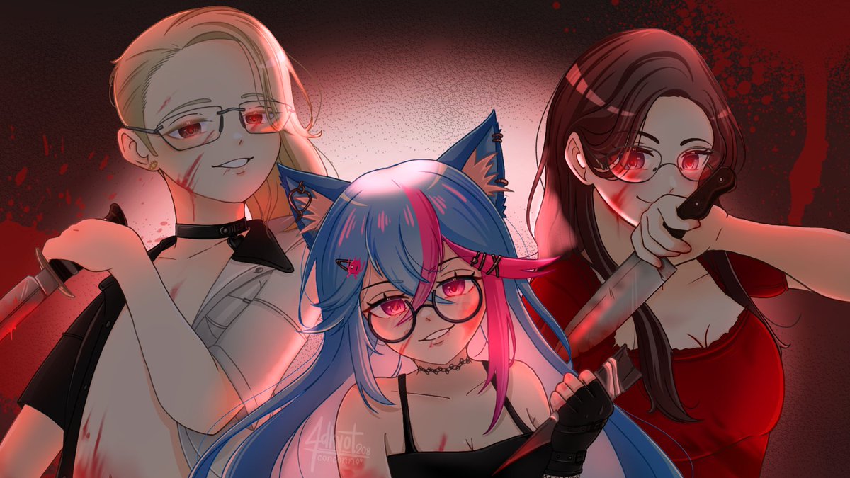 jdkyot208's tweet photo. Finish comms for the wonderful @Nyxumi !! Dead by daylight theme Les gooo~
#VtuberEN #VtubersUprising #artcommissions https://t.co/hMV2HnEab1