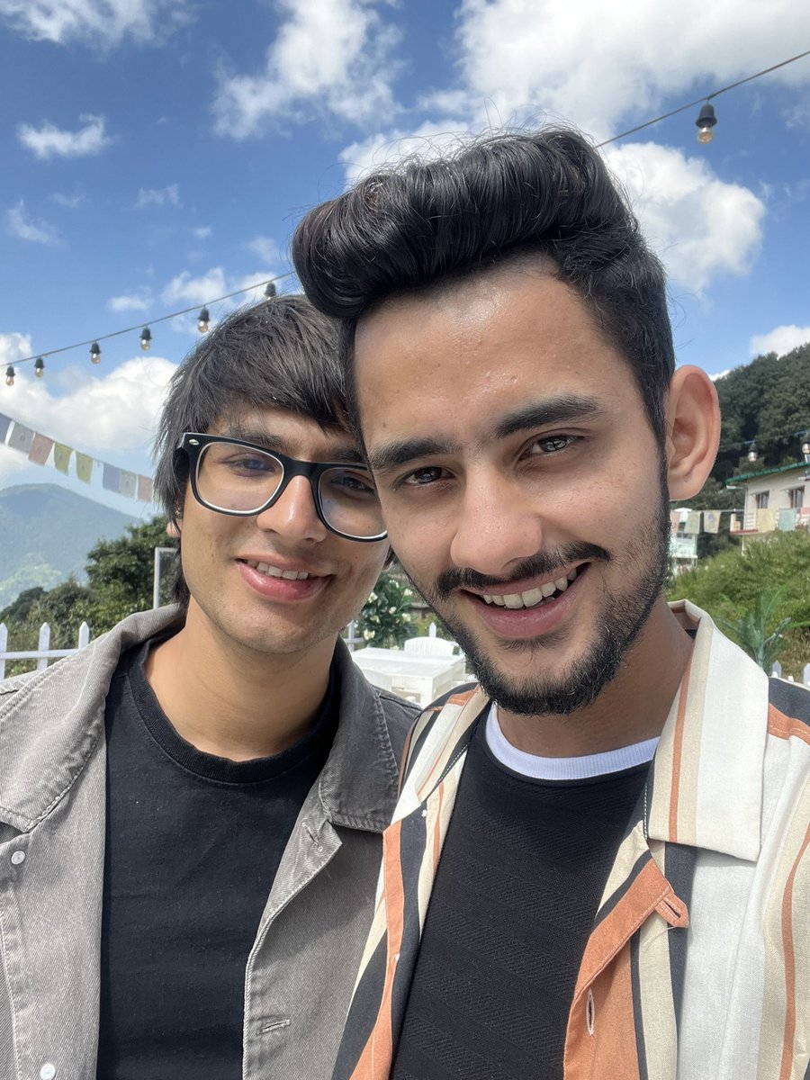 RishabhRautela_'s tweet image. It Was so nice to meet You Saurav Bro . The time we spend Together was truly amazing❤️ #RishabhRautela #SauravJoshi