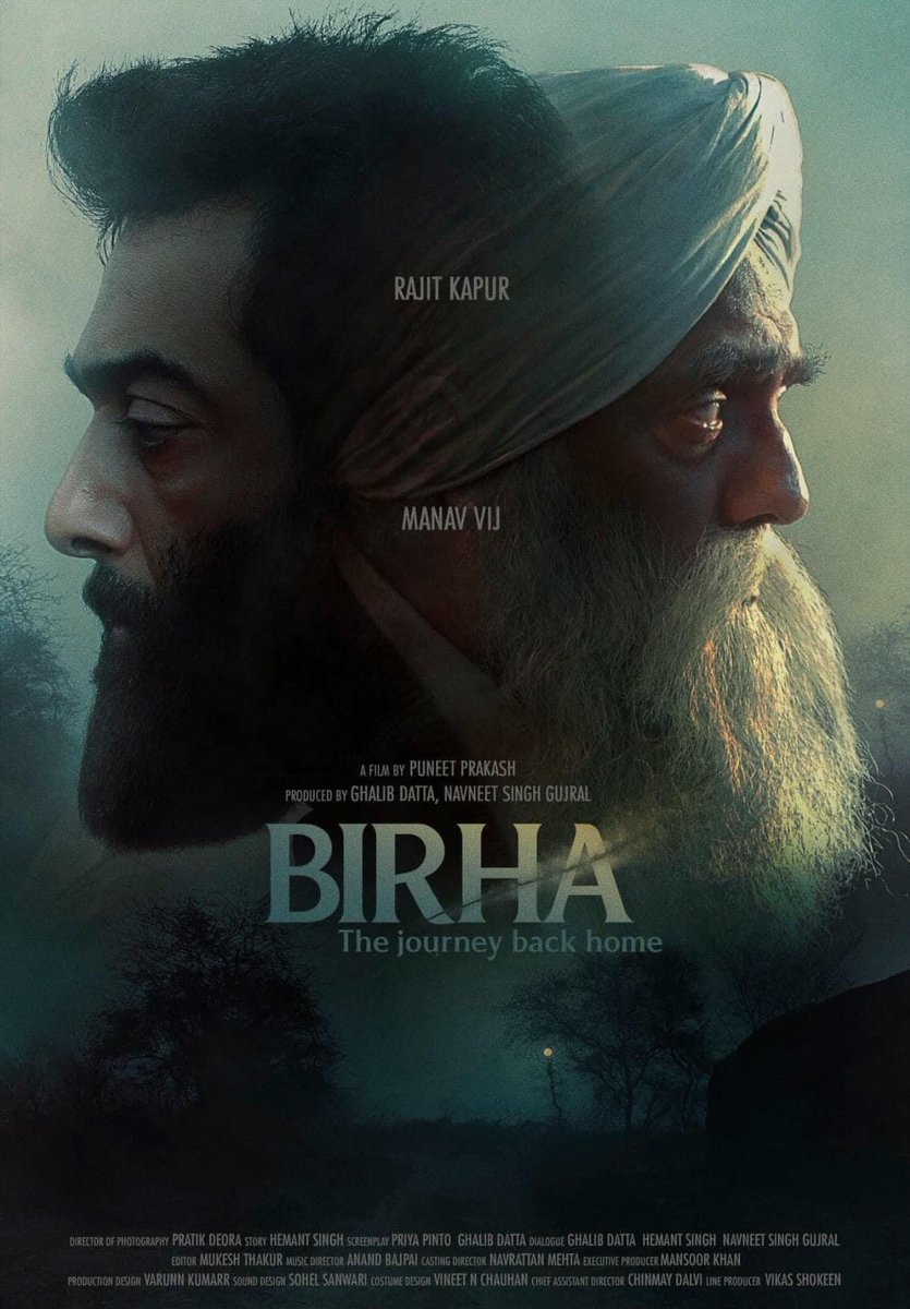 #BirhaTheJourneyBackHome' was surreal, featuring compelling and powerful performances from both #RajitKapur and #ManavVij. The film's captivating cinematography and emotional depth linger in your thoughts long after it ends. A must-watch for everyone. #Birha #shortfilm
