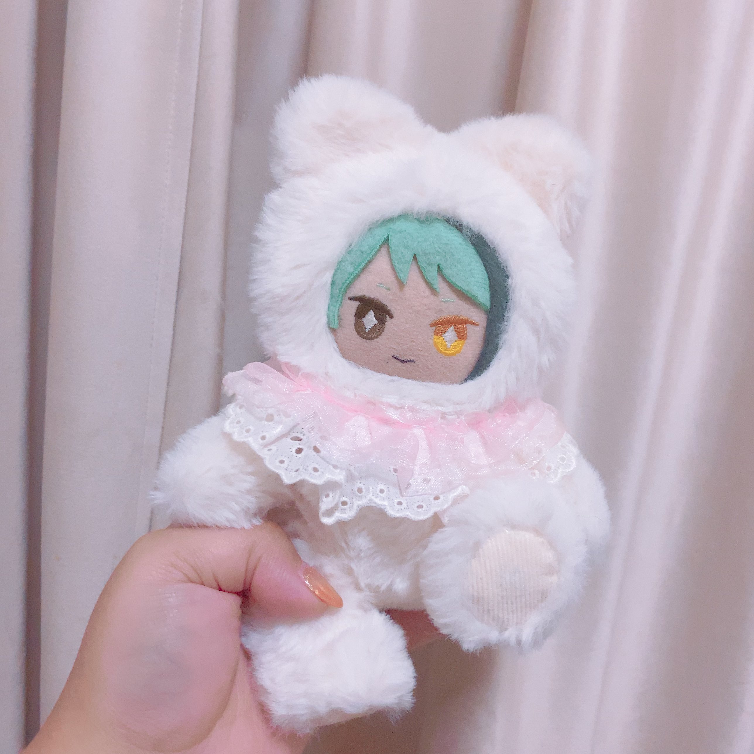 ぬい服 着ぐるみ おすわり 10cm ねこ 10