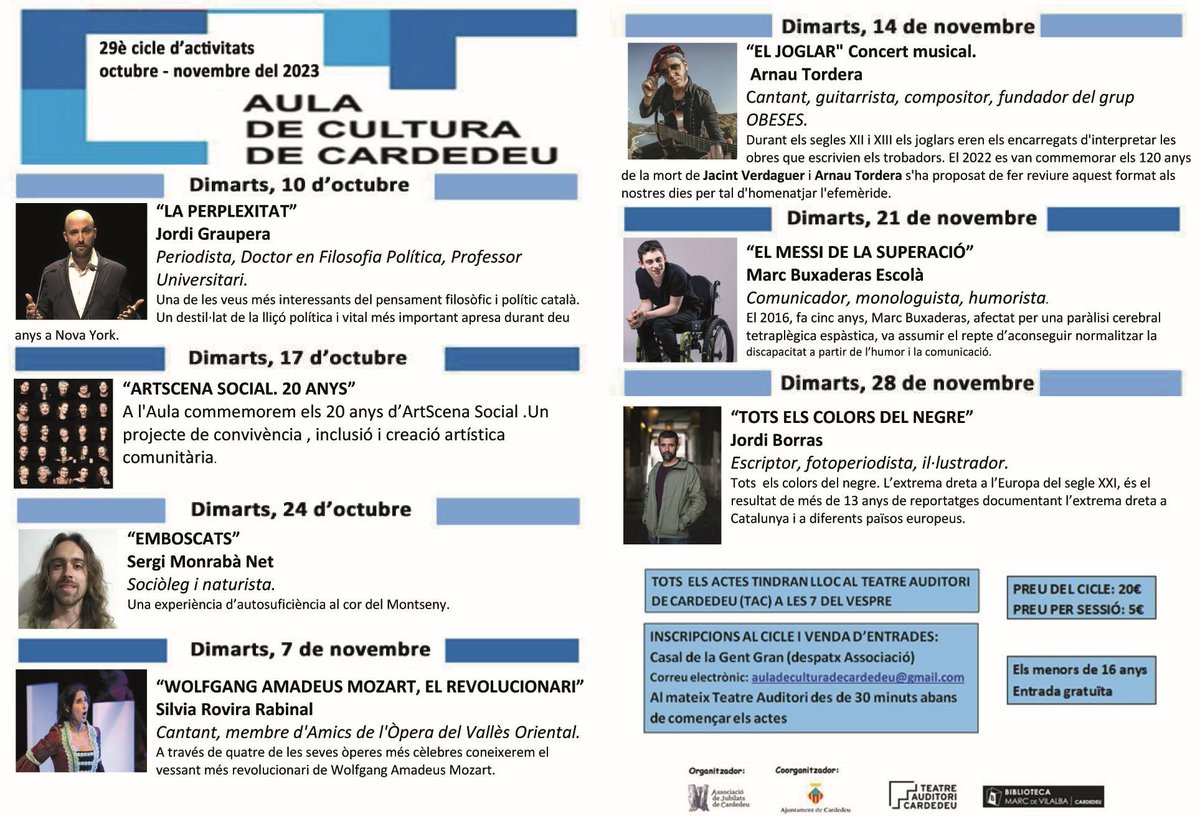 " LA PERPLEXITAT"

JORDI GRAUPERA, Periodista, Doctor en Filosofia Política, Professor Universitari.

Jordi Graupera una de les veus més interessants del pensament filosòfic i polític català. Un destil.lat de lliçó política i vital apresa durant deu anys a Nova York