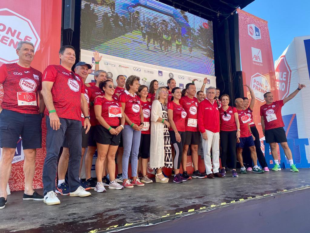 Esta mañana la #familiaAXA estaba lista y preparada para darlo todo en la #PonleFrenlSantander 🙌🏼 <a href="/CarrerasPF/">Carreras Ponle Freno</a> 

Hoy correr salva vidas 🧡🏃🏻‍♀️🏃🏻‍♂️