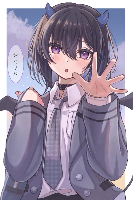 👿✨

#一ノ瀬の絵
#一ノ瀬うるは新衣装 