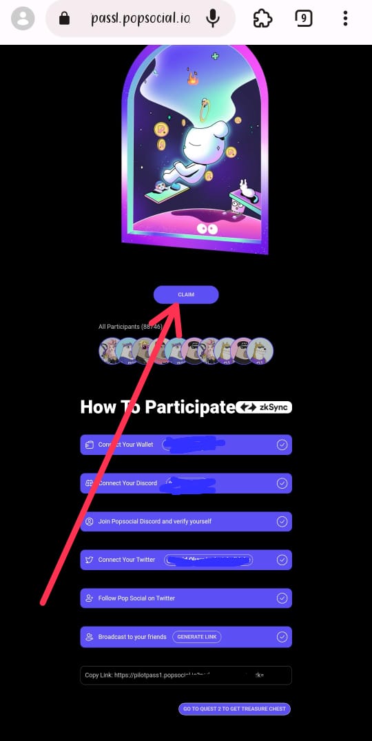 cryptodamii's tweet photo. 4/4
Click on claim.
Wallet will be connected to ZkSync
Gas is just $0.46
We hope for lambo 🔥 🙏

Please ensure to Follow, like &amp; retweet. https://t.co/WgobuflDiK
