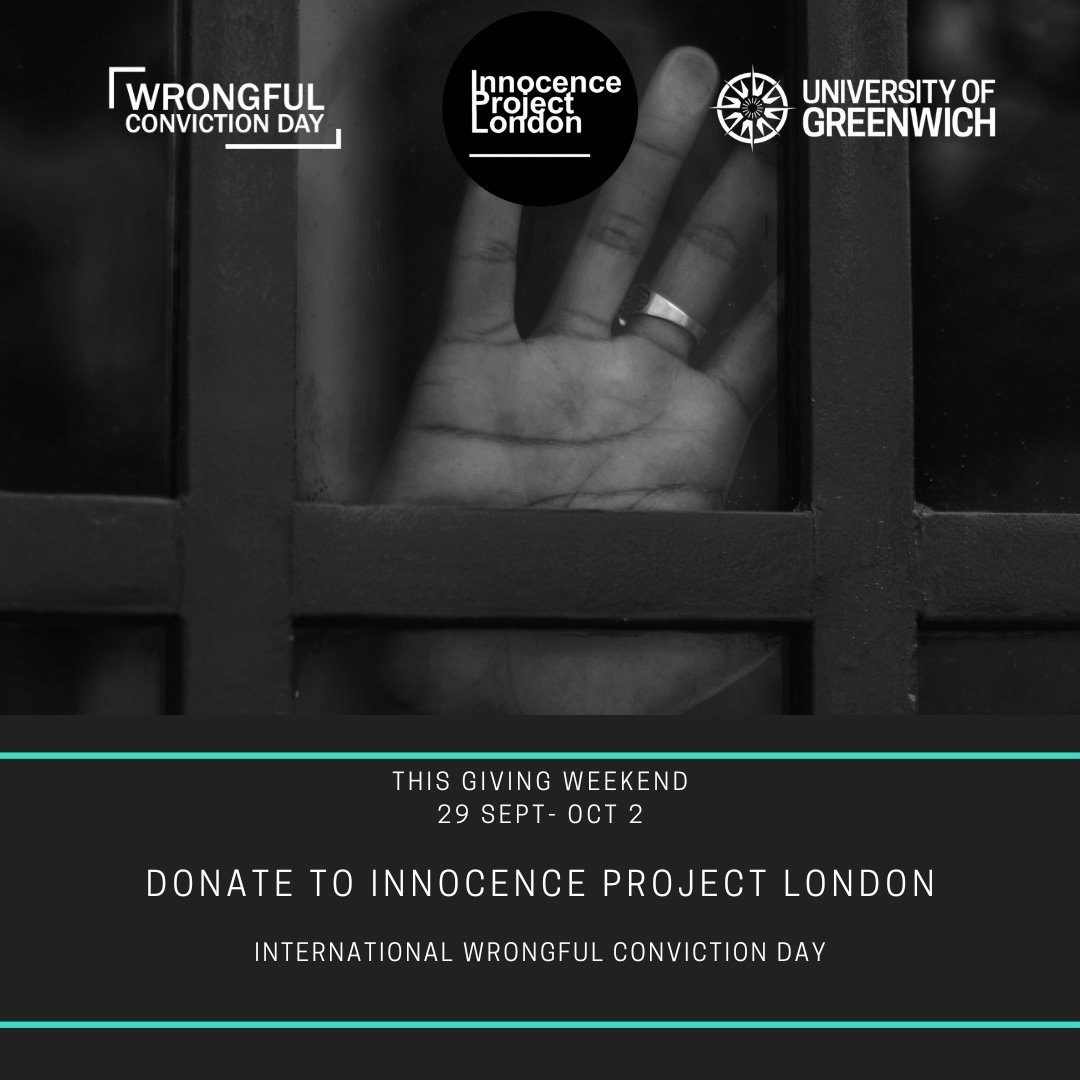 nualawalsh01's tweet photo. Ever been wrongly accused of something? Some pay a severe price.
Itβs #wrongfulconvictionday tomorrow.
Please help the Innocence Project London provide access to justice.
Visit: https://t.co/dNWHzrGBxL
#innocenceproject
@innocencelondon
#IPLGiving @LouHew1179 https://t.co/oMV8Cjx0BA