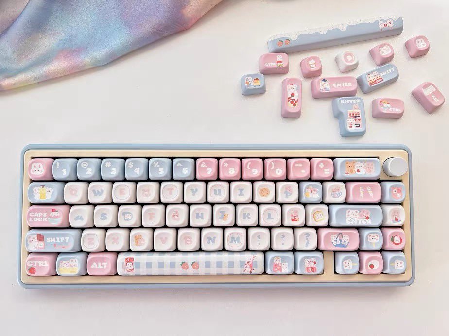 Kiemii2's tweet photo. 彡𝙱𝚞𝚗𝚗𝚢 𝙺𝚎𝚢𝚌𝚊𝚙 𝚜𝚎𝚝☁️🍫คีย์แคปสุดคิ้วซ์สีน่ารักโดนใจสายหวานปุ่มกดทรงตะมุจะมิใส่คีย์บอร์ดยังไงก็คือน่ารักน่าใจแน่นอน ♡ 
🐰
#เก้าอี้ทำงาน #คีย์บอร์ดไอแพด #ของมันต้องมี #RT100 #keyboard #เม้าส์ไร้สาย #แป้นพิมพ์IOS #wfh #Lofree #Gaming #แป้นพิมพ์พาสเทล #Keycap #เม้าส์ https://t.co/hsrD0F7VgI