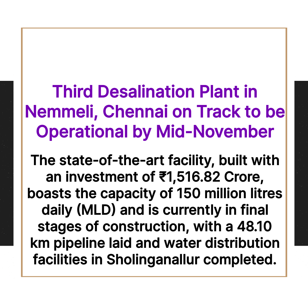 mayur259's tweet photo. #DesalinationPlant #Desalination #NemmeliPlant #Pipeline #WaterDistribution #SeawaterDesalination #DischargeBrine #WaterSupply #DesalinationProject https://t.co/wXpRwKkH6I