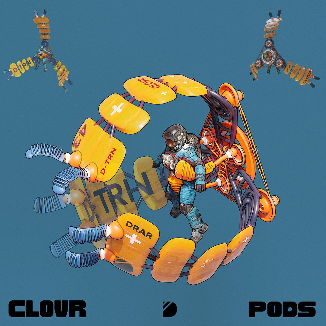dhandatron's tweet photo. CLOVR - is a limited-range escape pod built to get you somewhere safe. 

Created for ‘PODS’ - a ship.tember project.

#dhandatron #escapepod  #vehicledesign #transportdesign #bigmediumsmall #astronova #clover https://t.co/Dp1bXjQq7I