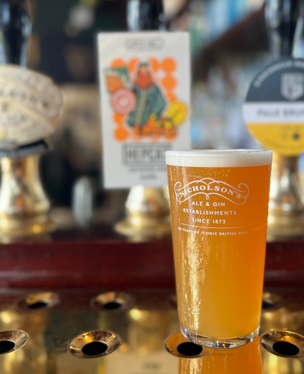 📢 Last orders, please! As @caskaleweek comes to a close, you have one last chance to enjoy a pint of our exclusive @GipsyHillBrew Hepcat collab ale 🍺 #nicholsonspubs #ale #caskaleweek #pub