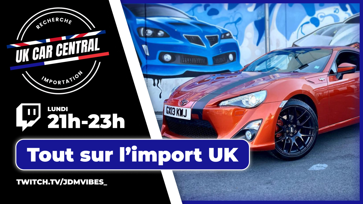 Parlons peu parlons bien

On se retrouve lundi à 21h sur Twitch pour vous délivrer tous les tips import pour avoir une belle japonaise à moindre coup ! Avec <a href="/Dirty_Lex_III/">BMS | Lex Plus Ultra</a> et l'importateur UK Car Central 🇬🇧🇯🇵