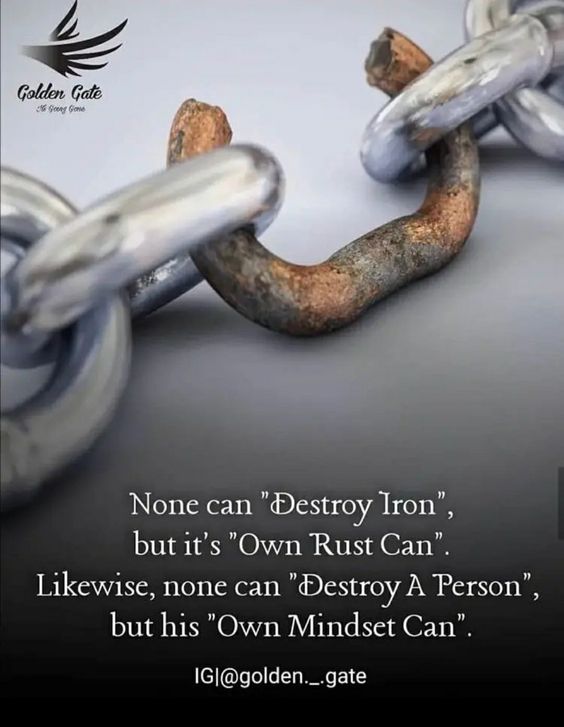 Learningzone360's tweet image. &quot;Like iron is resistant to external forces, a person is resilient to outside influences. However, just as rust weakens iron, a negative mindset can be the greatest adversary to one&apos;s own potential. 💪🧠 #MindsetMatters #StrengthFromWithin #InnerResilience&quot;