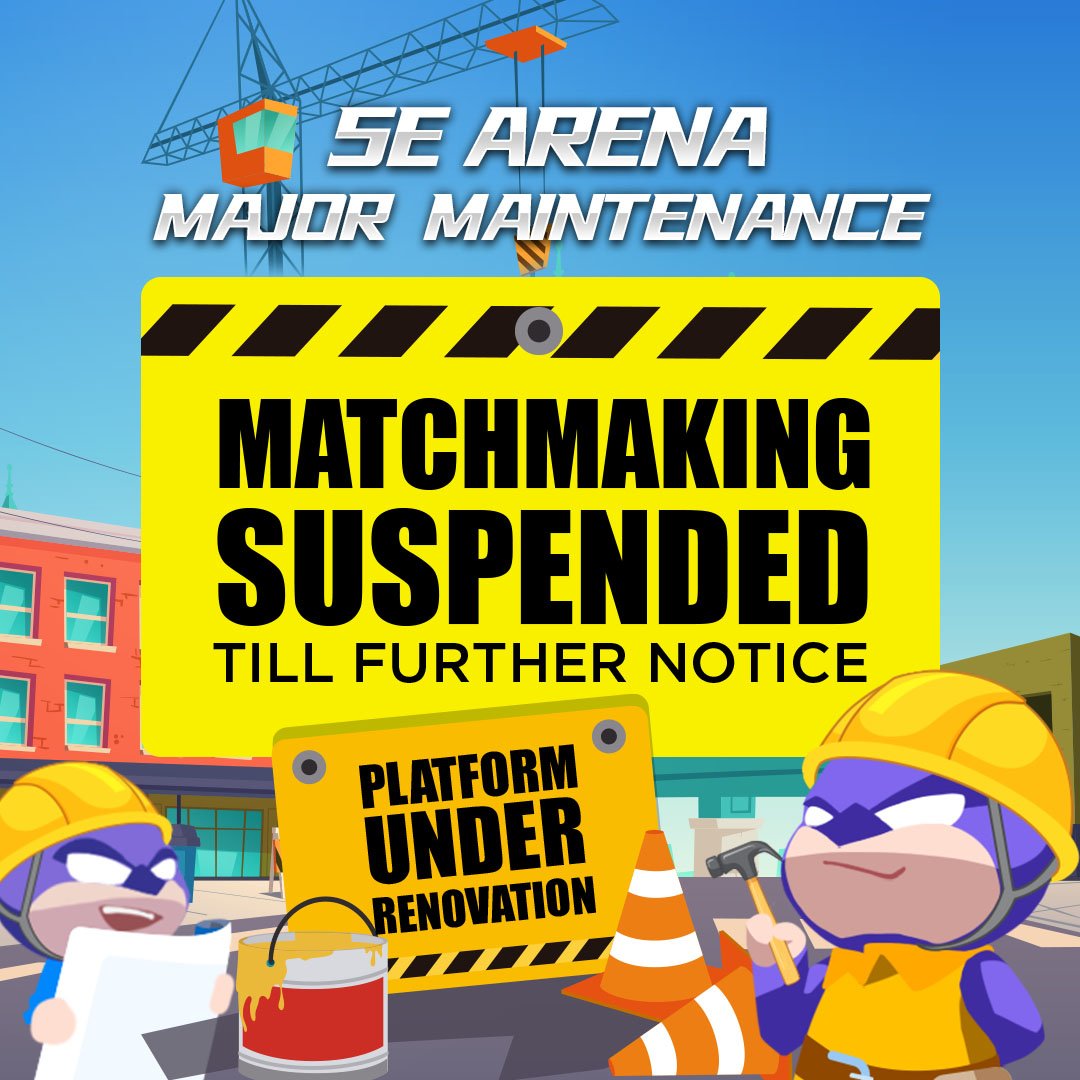 🚨𝐔𝐏𝐃𝐀𝐓𝐄 𝐀𝐍𝐍𝐎𝐔𝐍𝐂𝐄𝐌𝐄𝐍𝐓🚨

With the official release of CS2, we have suspended matchmaking on our platform. 

Stay tuned! We will return with new exciting news.

Thank you for supporting 5E Arena. We look forward to see you in the next chapter! 🙏🏻

#5EArena #csgo