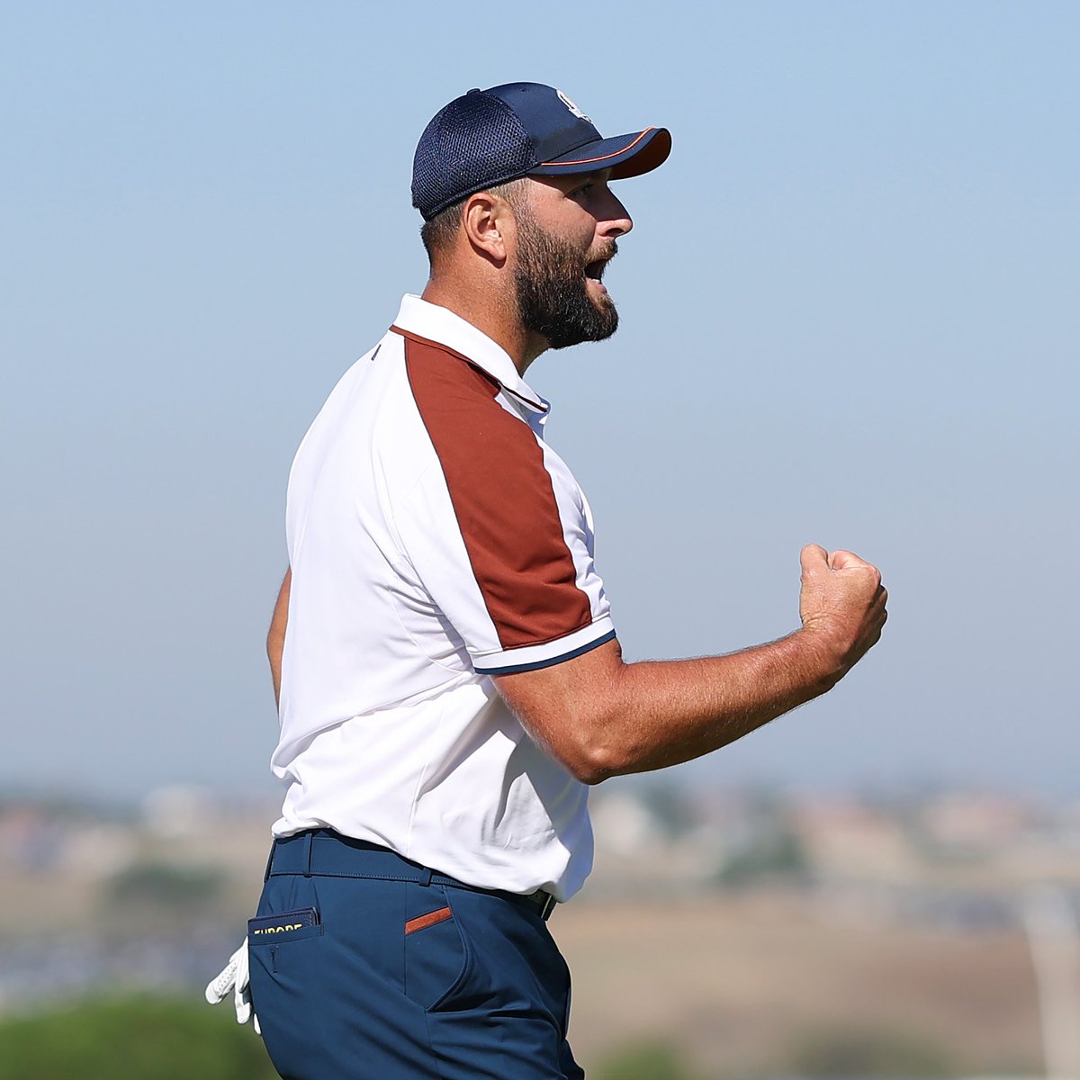 rydercup's tweet photo. First off in the Singles 💪 

#RyderCup https://t.co/RG4HdjdSkU
