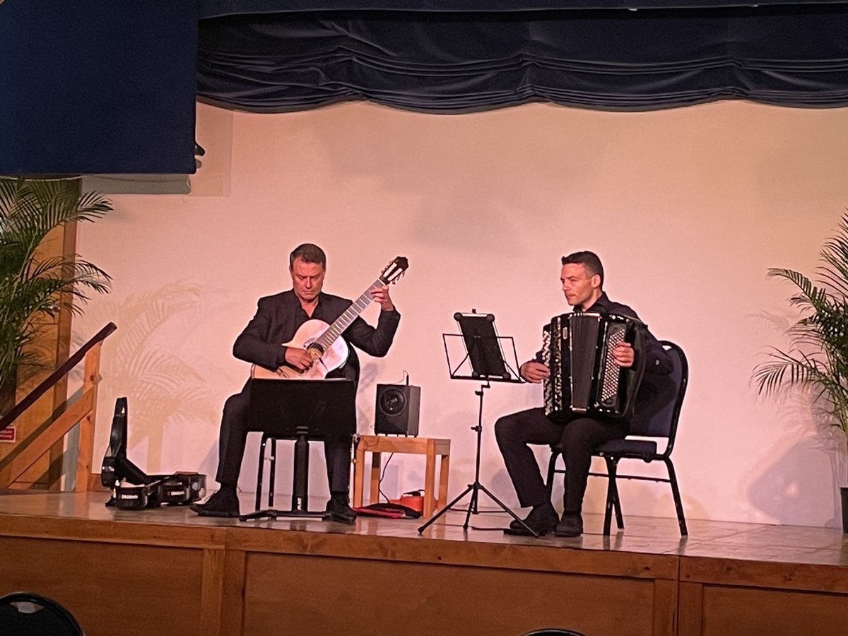 ⁦@craig_ogden⁩ and ⁦@MilosAccordion⁩ bringing our Festival to an end with a fabulous evening of virtuosity and charm. Thank you everyone who came along.