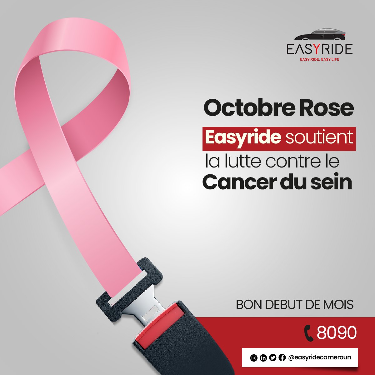 easyrideVTC's tweet photo. Le cancer du sein touche des vies partout dans le monde, et la prévention est essentielle. Nous encourageons chacun à prendre soin de sa santé. Ensemble, nous pouvons faire la différence. 🌸 

#OctobreRose #Soutien #Prévention #Santé #cancerdusein https://t.co/b6m6dK6BkL