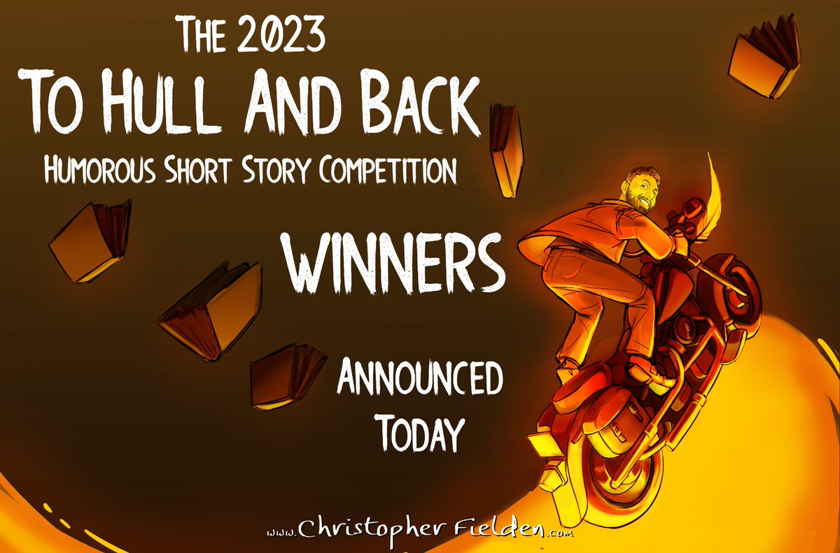 ChrisFielden's tweet photo. I'm pleased to announce the winners of the 2023 To Hull And Back #shortstory contest 🥳 You can find all the details in my latest newsletter -https://t.co/Vl9G0TUoP4 https://t.co/Q2tuv9O32S
