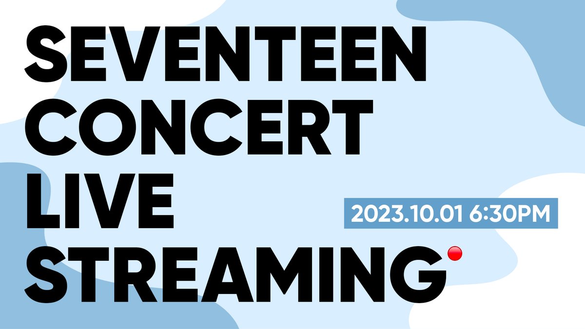 Let's SVTreaming Day❗️

잠시 후 오후 6시 30분부터 세븐틴 콘서트 라이브 스트리밍이 시작됩니다🤩

올 추석에도 변함없이 찾아온 셉트리밍 데이에
캐럿들 모두 함께해요🫶

🔴 youtu.be/CvgvVCBDe4Q

#SEVENTEEN #세븐틴
#SVTreaming